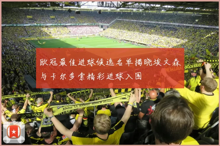 欧冠最佳进球候选名单揭晓埃文森与卡尔多索精彩进球入围